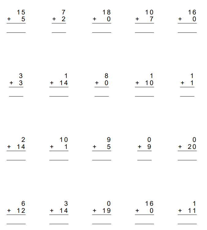 Grade 1 Maths Worksheet